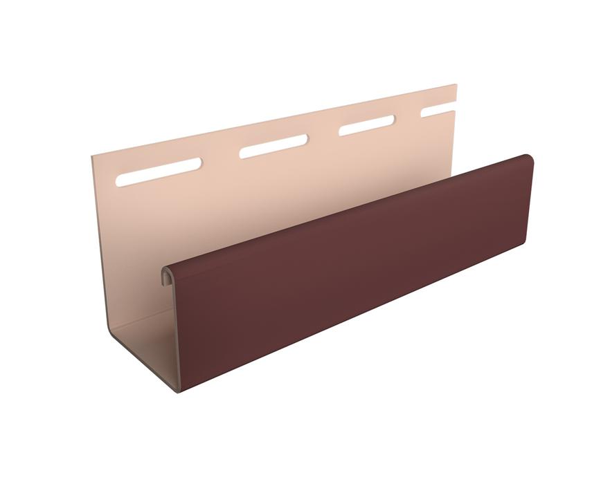 Профиль для сайдинга и фасадных панелей Docke J30 табачный