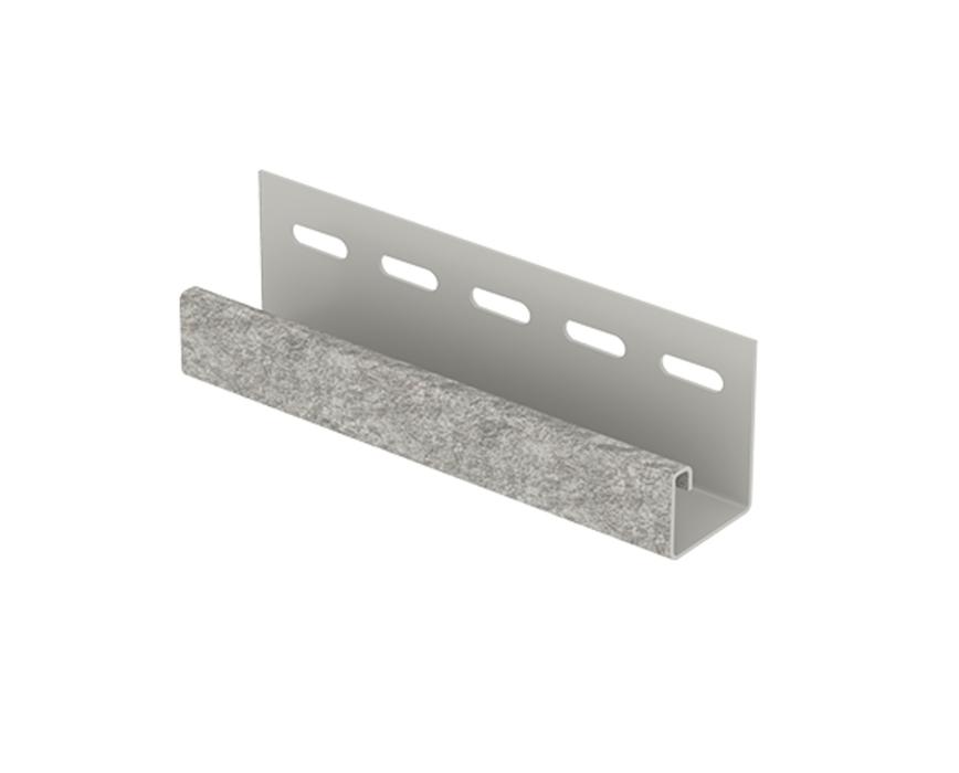 J-планка Ю-Пласт Стоун-Хаус сланец светло-серый 3050 мм