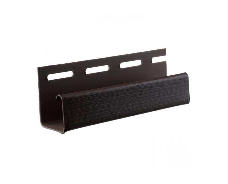 J-профиль для цокольного сайдинга Альта-Профиль коричневый 3000 мм