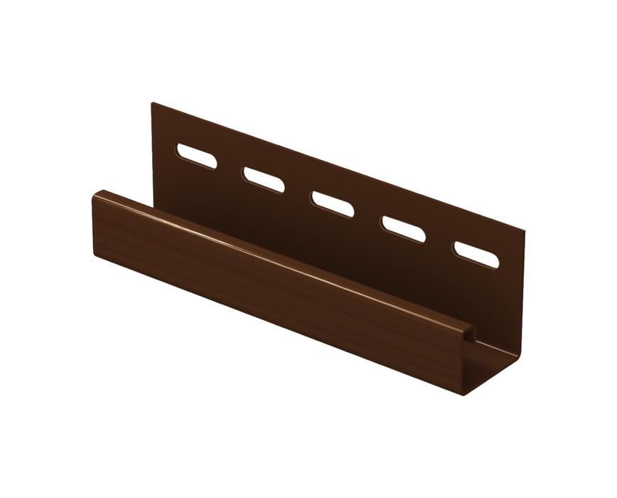 J-планка Ю-Пласт Классика коричневая 3050 мм