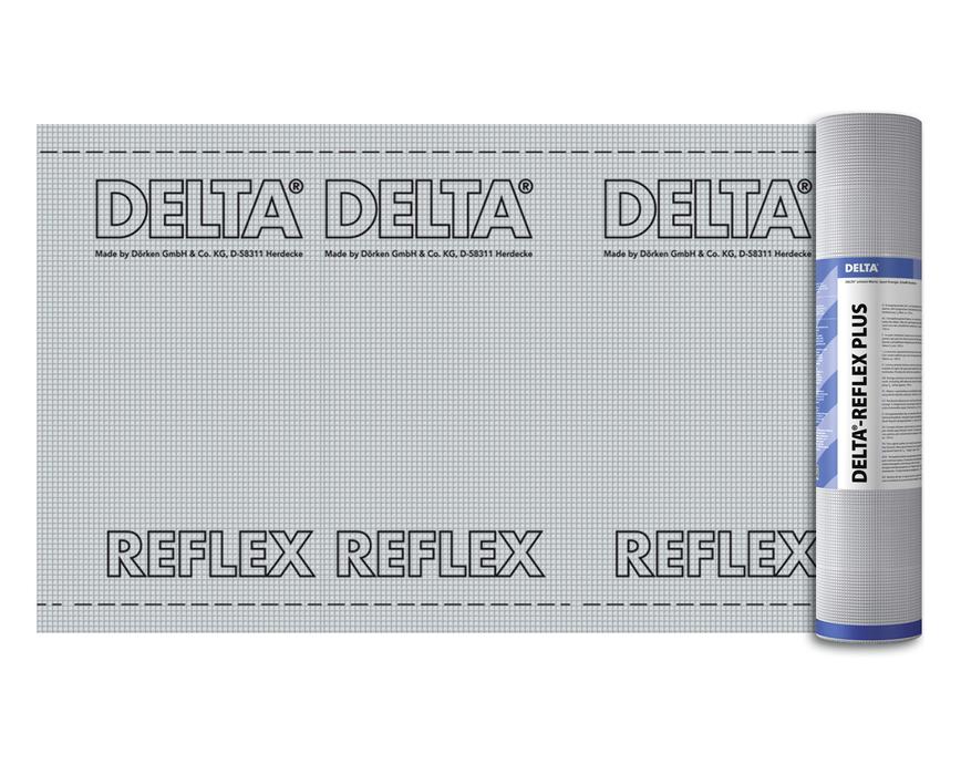 Пленка пароизоляционная Delta-Reflex с алюминиевым рефлексным слоем (75 м2)