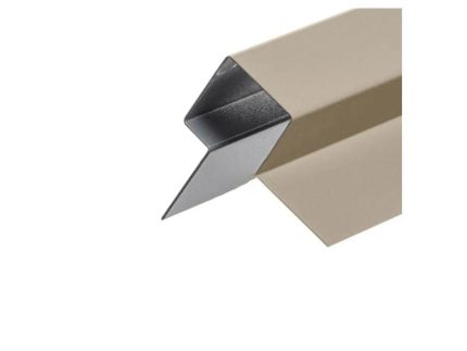 Профиль угловой асимметричный Finestra Ultima RAL 1015 Слоновая кость 2500 мм