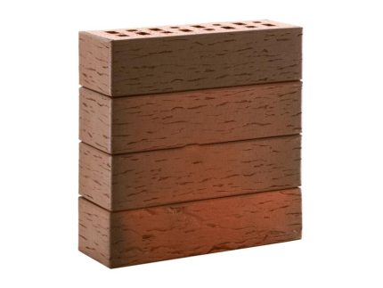 Кирпич клинкерный облицовочный ЛСР 0.71NF Береста Красный флэшинг Ноттингем