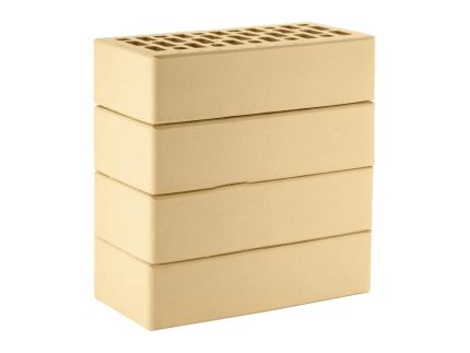 Кирпич лицевой пустотелый ЛСР 1NF Гладкий Бежевый