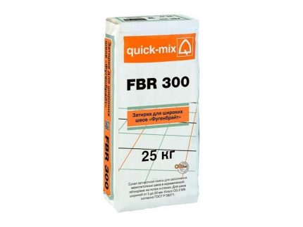 Затирка для широких швов Quick-mix Фугенбрайт FBR 300 серебристо-серый 25 кг