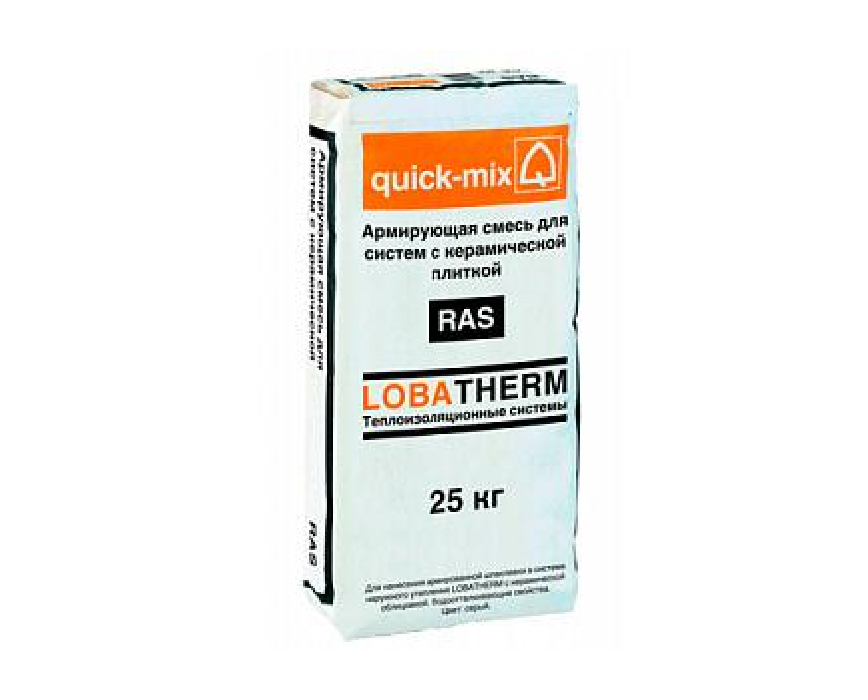 Армирующая смесь для систем с керамической плиткой quick-mix RAS, 25 кг