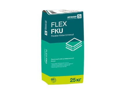 Плиточный клей универсальный strasser FLEX FKU-w, 25 кг