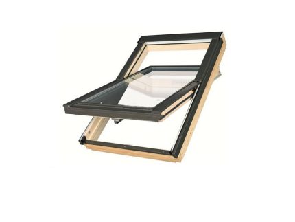 Мансардное окно Fakro FTT U8 Thermo с трехкамерным стеклопакетом в комплекте с EHV-AT Thermo и XDK Тип 02 55x98 см