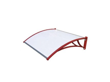 Козырек Fakro StopRain 1200 мм Кронштейн - красный, Поликарбонат - молочный (КК-ПМ, под заказ)