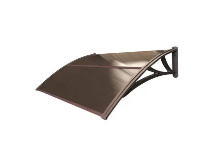 Козырек Fakro StopRain 1500 мм Кронштейн - коричневый, Поликарбонат - бронзовый (КК-ПБ)
