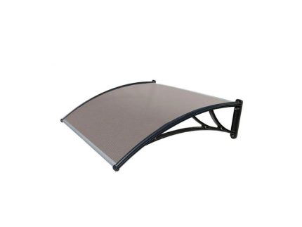 Козырек Fakro StopRain 1200 мм Кронштейн - коричневый, Поликарбонат - бронзовый (КК-ПБ, под заказ)