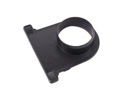 Заглушка торцевая канала 110 с отводом АП черная 0,142х0,13х0,042 м