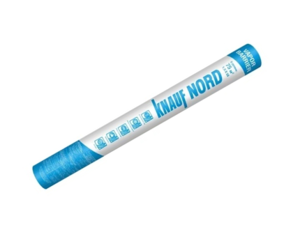KNAUF NORD Vapor Barrier пароизоляция с алюм напылением рулон 75 м2 Кнауф Норд Барьер пленка