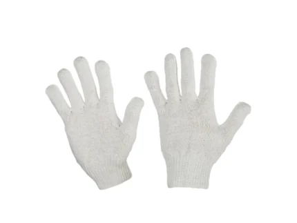 Перчатки 10 класс 6 нитей белые без пвх