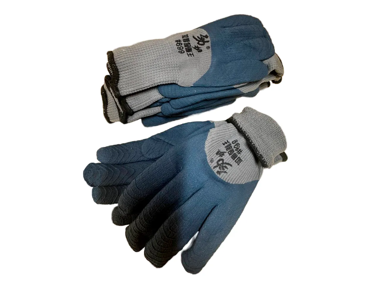 Перчатки акриловые с вспененным латексным покрытием 3/4